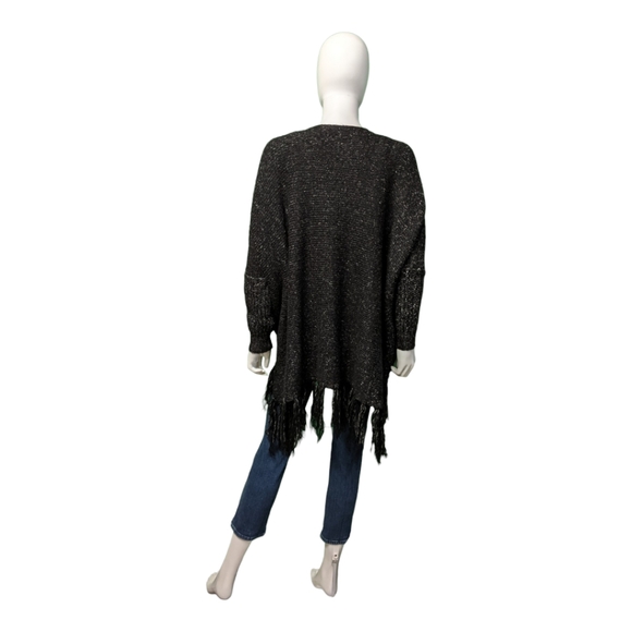 Essue Black Open Cardigan, M/L - Picture 4 of 14